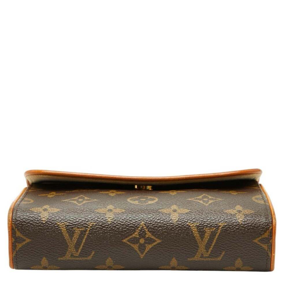 LOUIS VUITTON Brown Monogram Leather Pochette Pouch - Picture 3 of 6